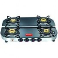 Prestige Glass Top Gas Tables Duplex DGT 04 AI SS