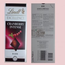 Lindt Excellence Cranberry Dark Chocolate