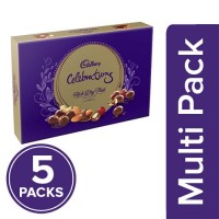 Cadbury Celebrations Rich Dry Fruits Chocolates Collection, Gift Box, 5x120 gm ( Multipack ) 