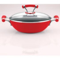 Prestige Circulon Contempo Red Kadai with Lid