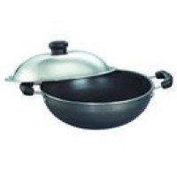 Prestige Omega Select Plus Round Base Kadai with SS Lid