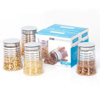 Steelo Belly 900 ml Container Set of 4 Pcs