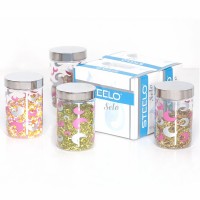 Steelo Selo 500 ML Container Set Of 4 Pcs